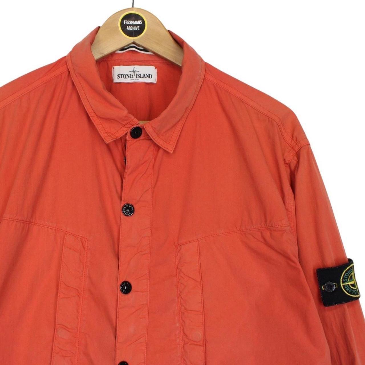 Stone Island SS 2012 Red Hydrophobic Cotton Overshirt Jacket