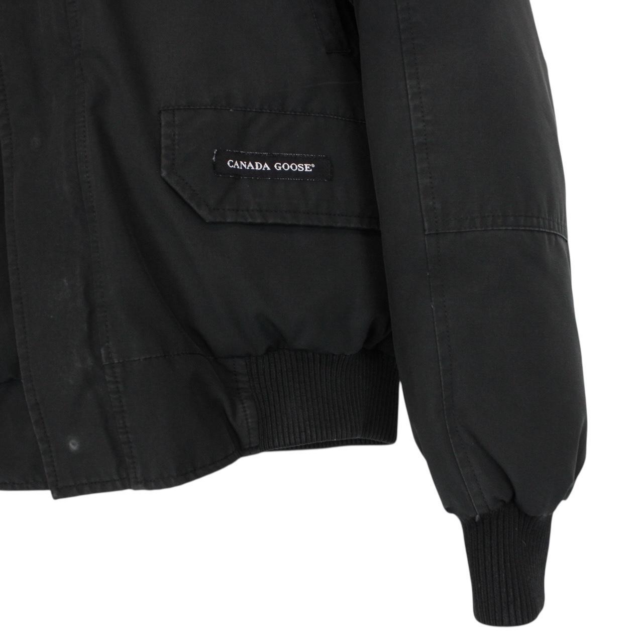 Canada Goose Black Chilliwack Bomber Down Jacket with Fur Trim