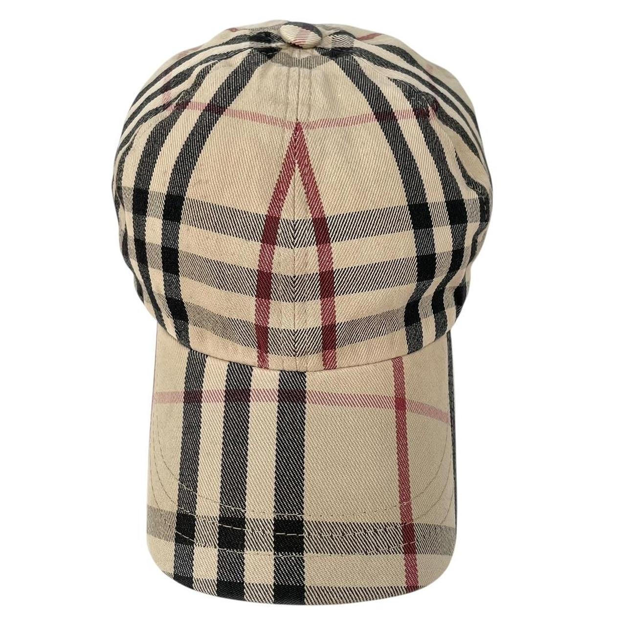 Vintage Burberry London Beige Nova Check Baseball Cap