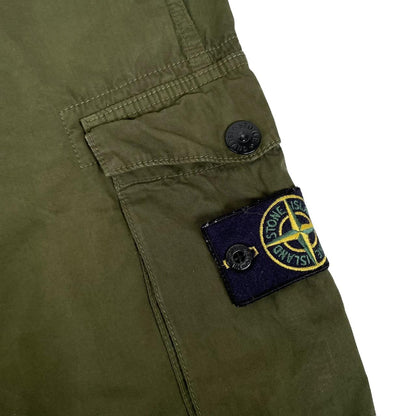 Stone Island SS 2017 Green Slim Fit Cargo Trousers