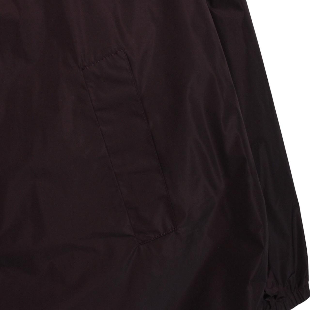 Dries Van Noten x Verner Panton Burgundy Full Zip Windbreaker Jacket