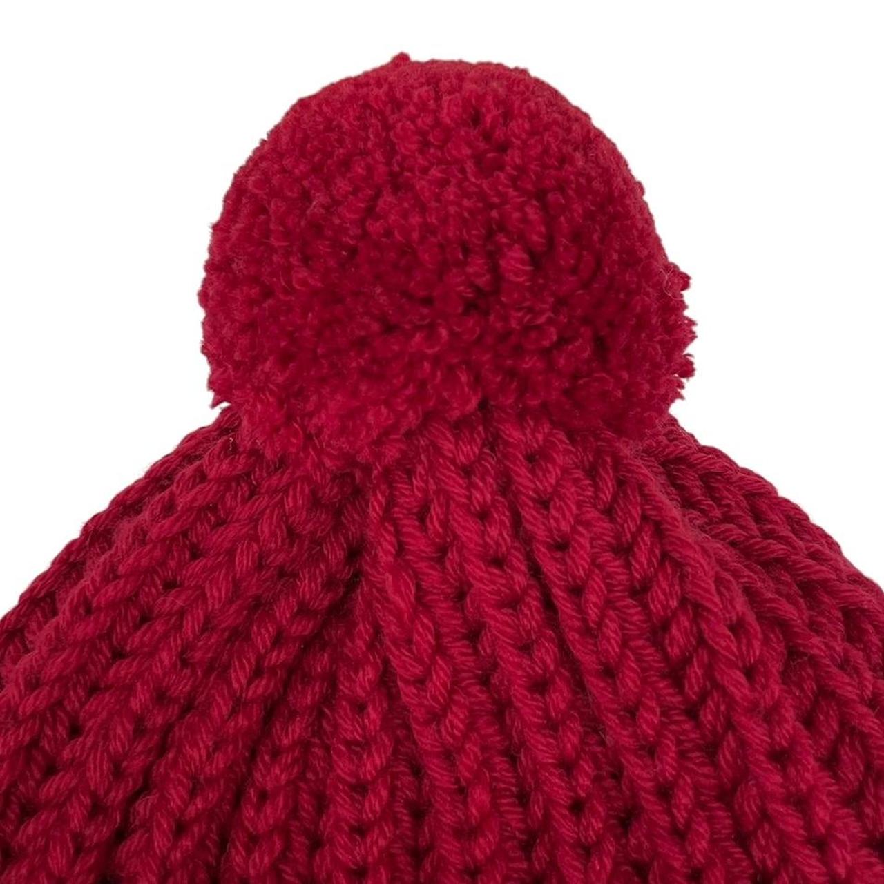 Gucci Burgundy Wool Bobble Hat