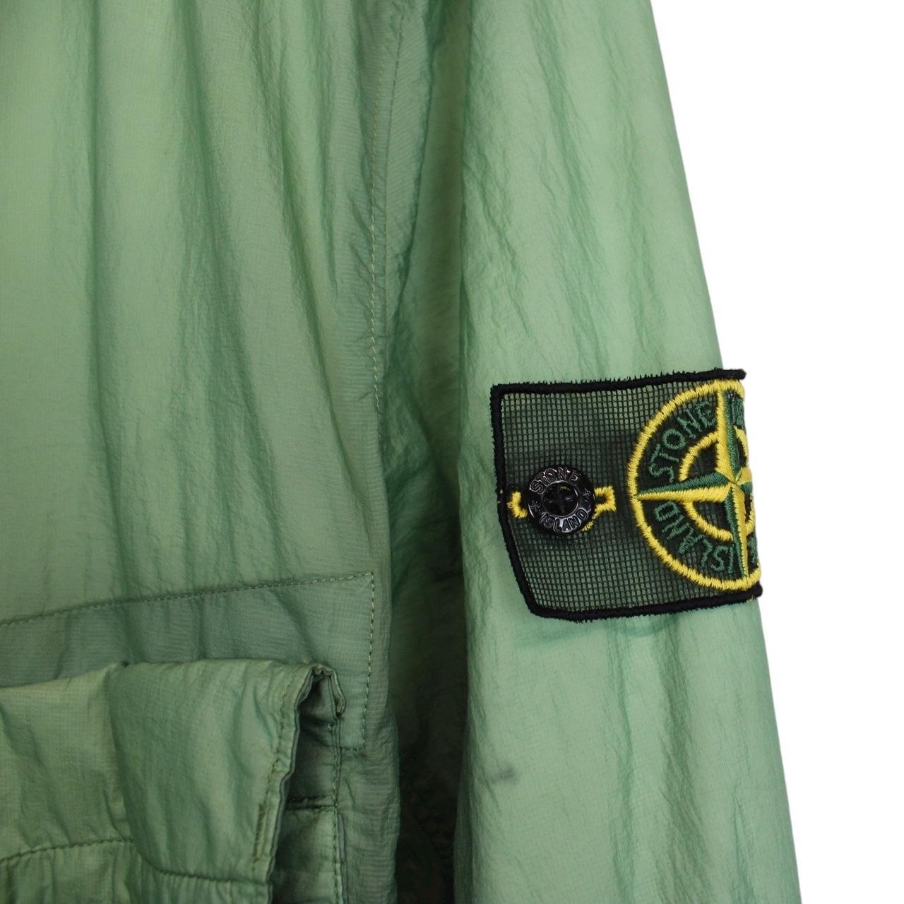 Stone Island SS 2009 Green Hyperlight Nylon Mesh Badge Jacket