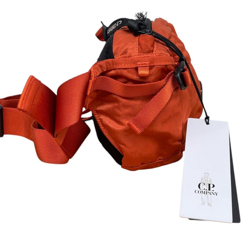 CP Company Orange Nylon Lens Crossbody Bag