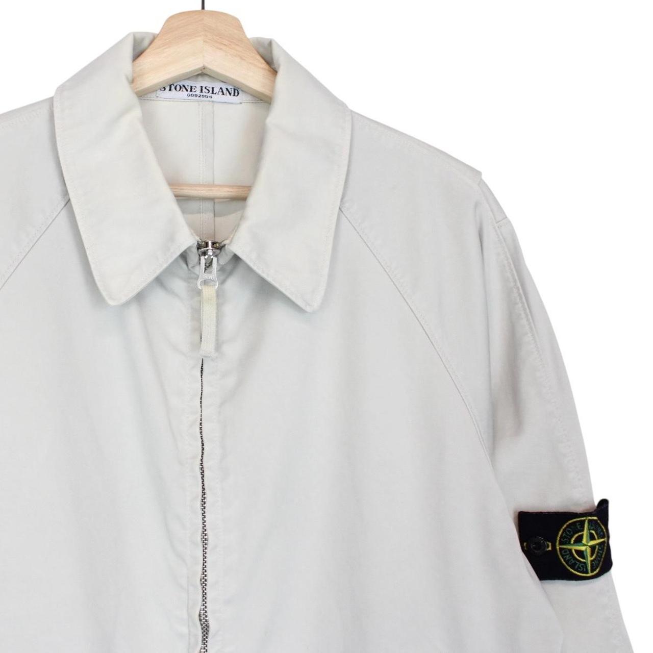 Vintage Stone Island SS 2007 Beige Full Zip Cotton Harrington Jacket