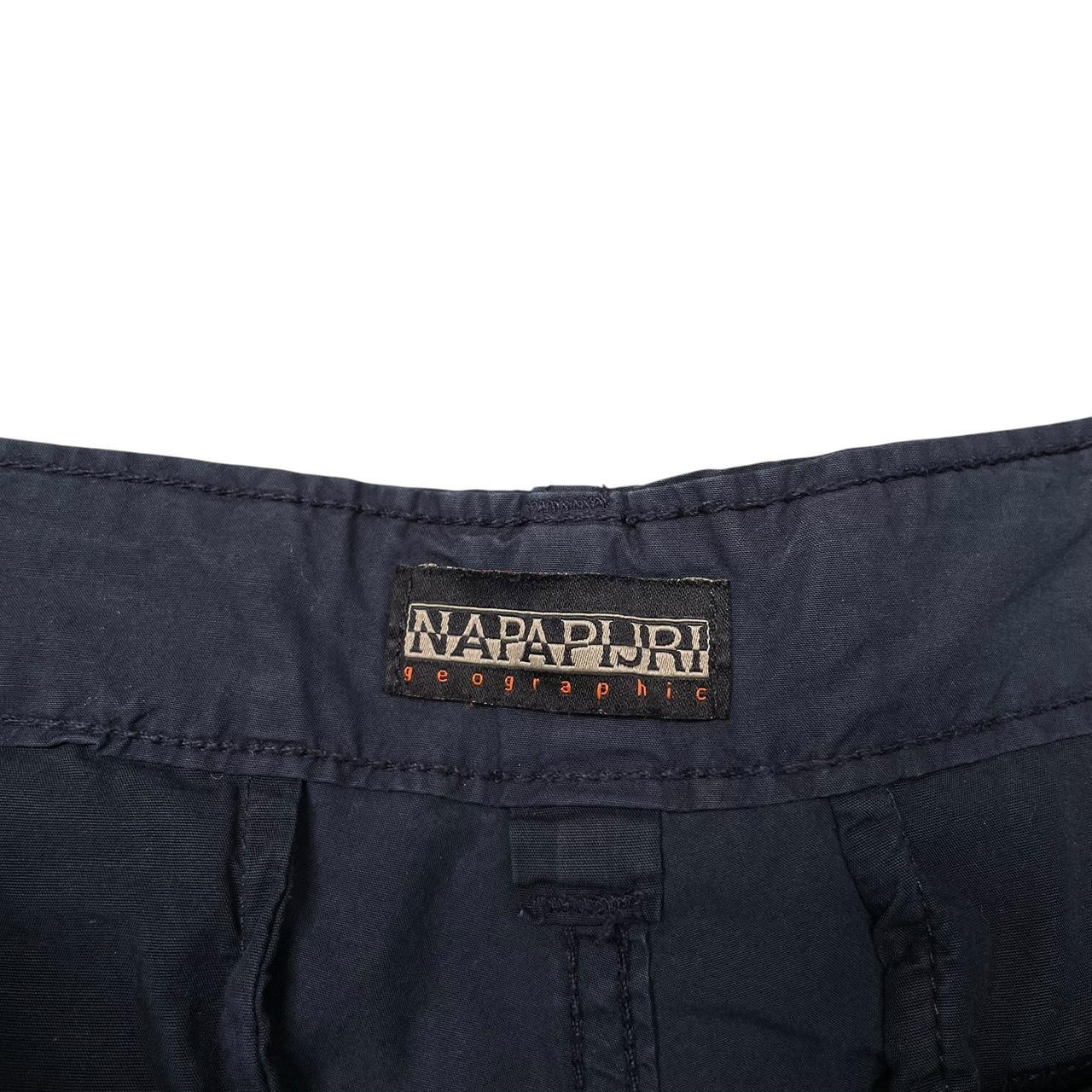 Napapijri Navy Blue Cotton Cargo Shorts