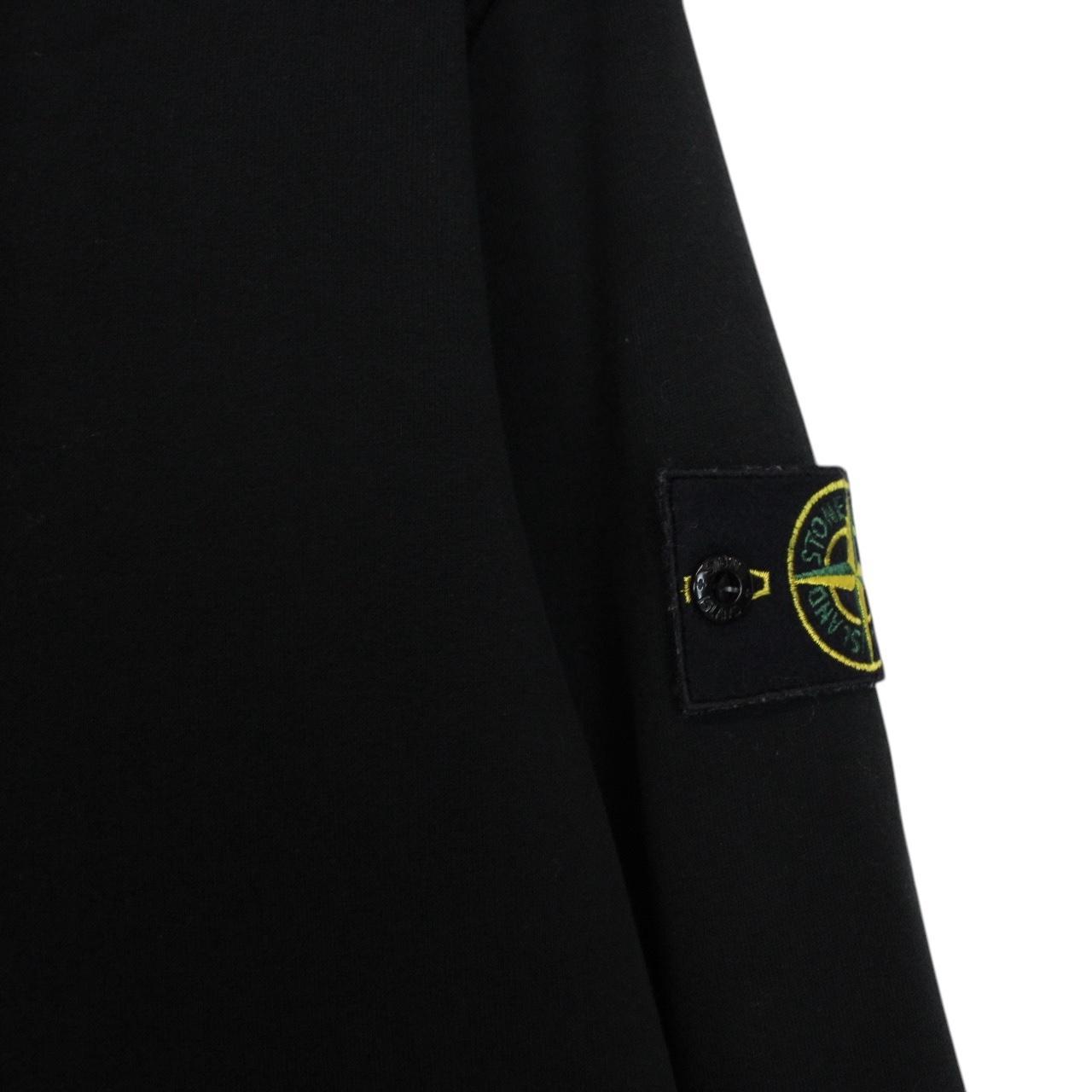 Stone Island AW 2021 Black Cotton Hoodie Jumper