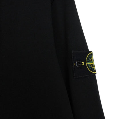 Stone Island AW 2021 Black Cotton Hoodie Jumper