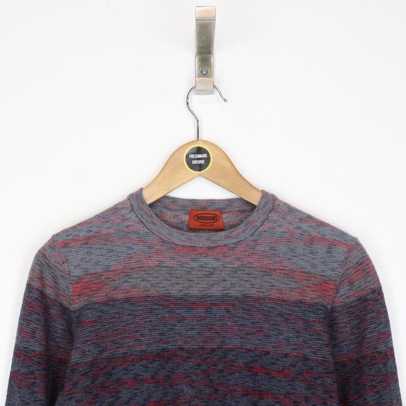 Missoni Multicoloured Striped Wool Knit Sweatshirt Jumper