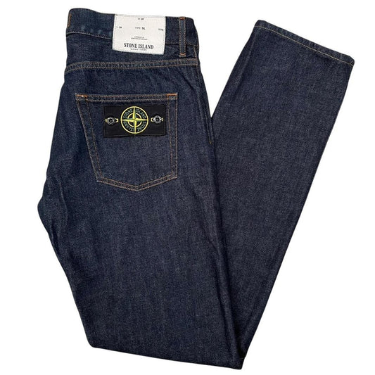 Stone Island Dark Navy Blue Slim Fit Denim Jeans