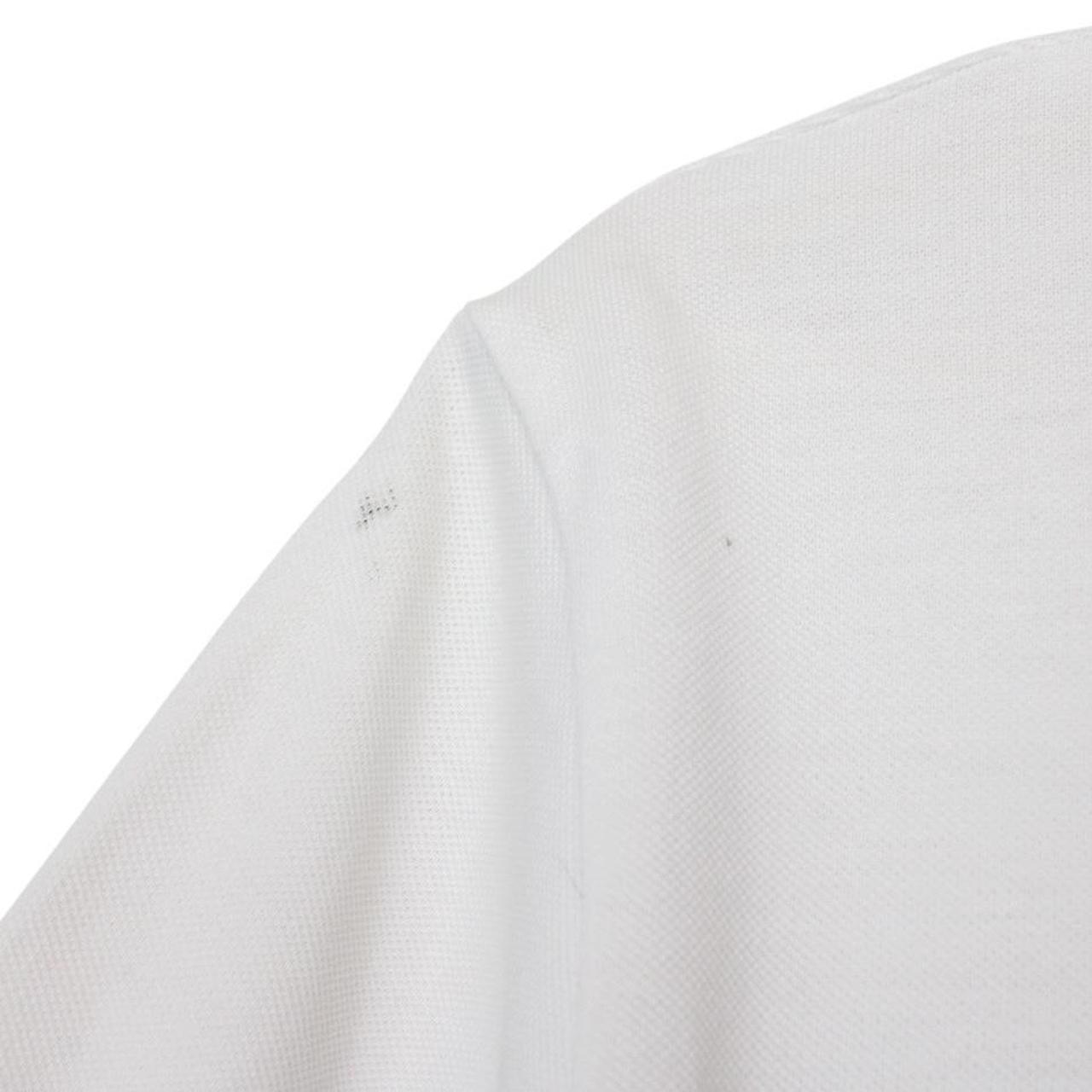 Vivienne Westwood White Striped Collar Short Sleeve Orb Polo Shirt