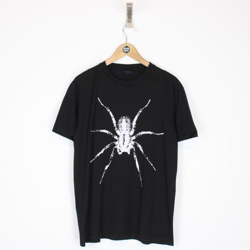 Lanvin Black and White Spider Print Short Sleeve T-Shirt