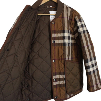 Burberry ‘York’ Birch Brown Nova Check Quilted Jacket