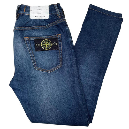 Stone Island SS 2015 Navy Blue RE-T Fit Denim Jeans