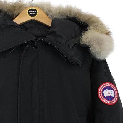 Canada Goose Black Chilliwack Bomber Down Jacket with Fur Trim