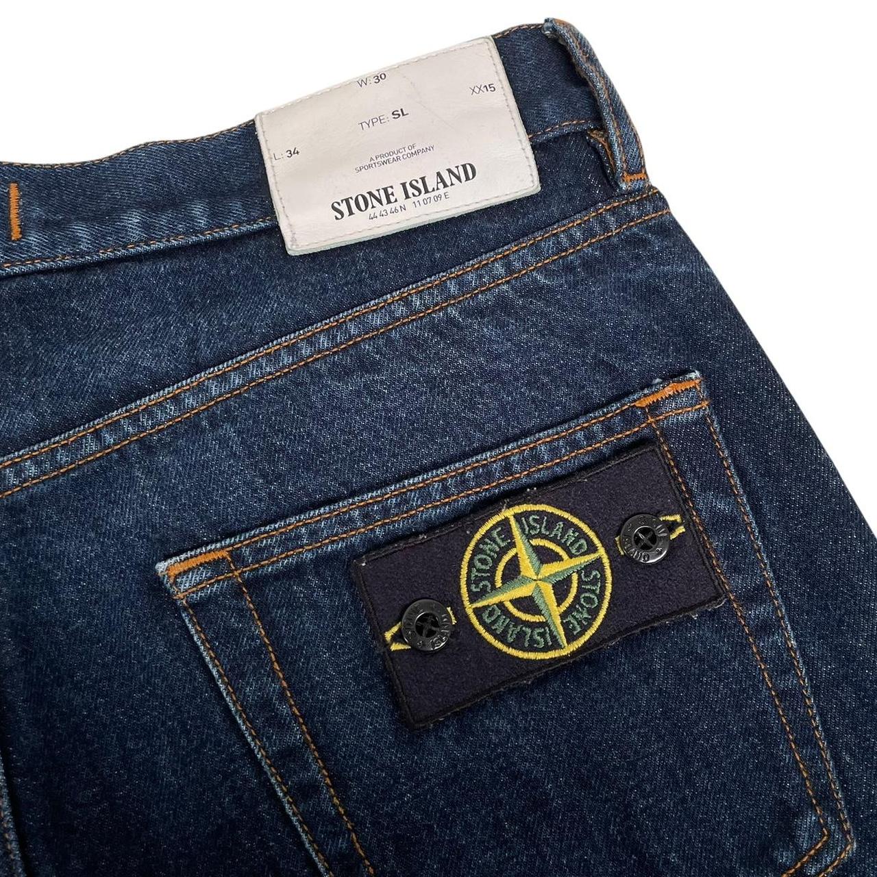 Stone Island SS 2017 Navy Blue Slim Fit Denim Jeans