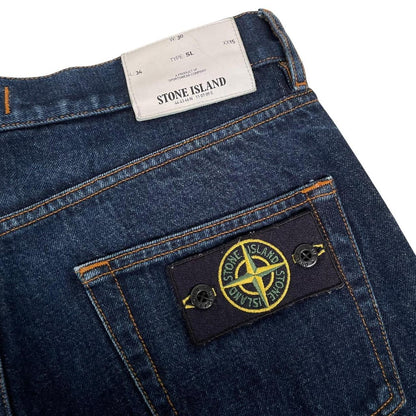 Stone Island SS 2017 Navy Blue Slim Fit Denim Jeans