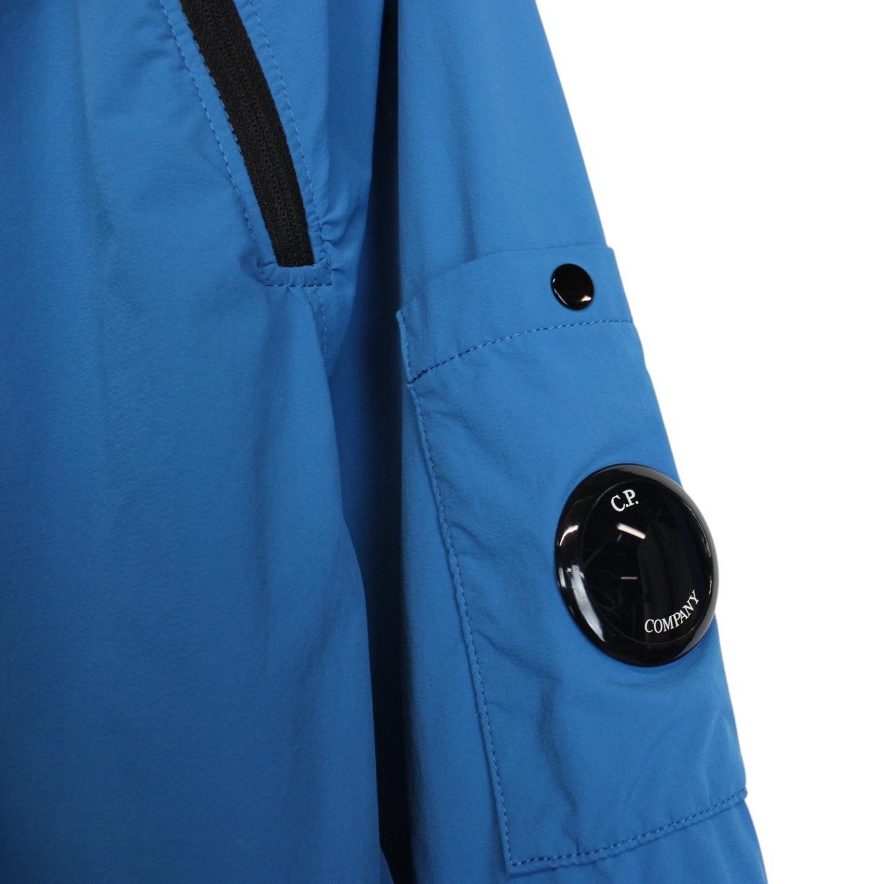CP Company Blue Nylon Stretch Double Sweatshirt Jumper