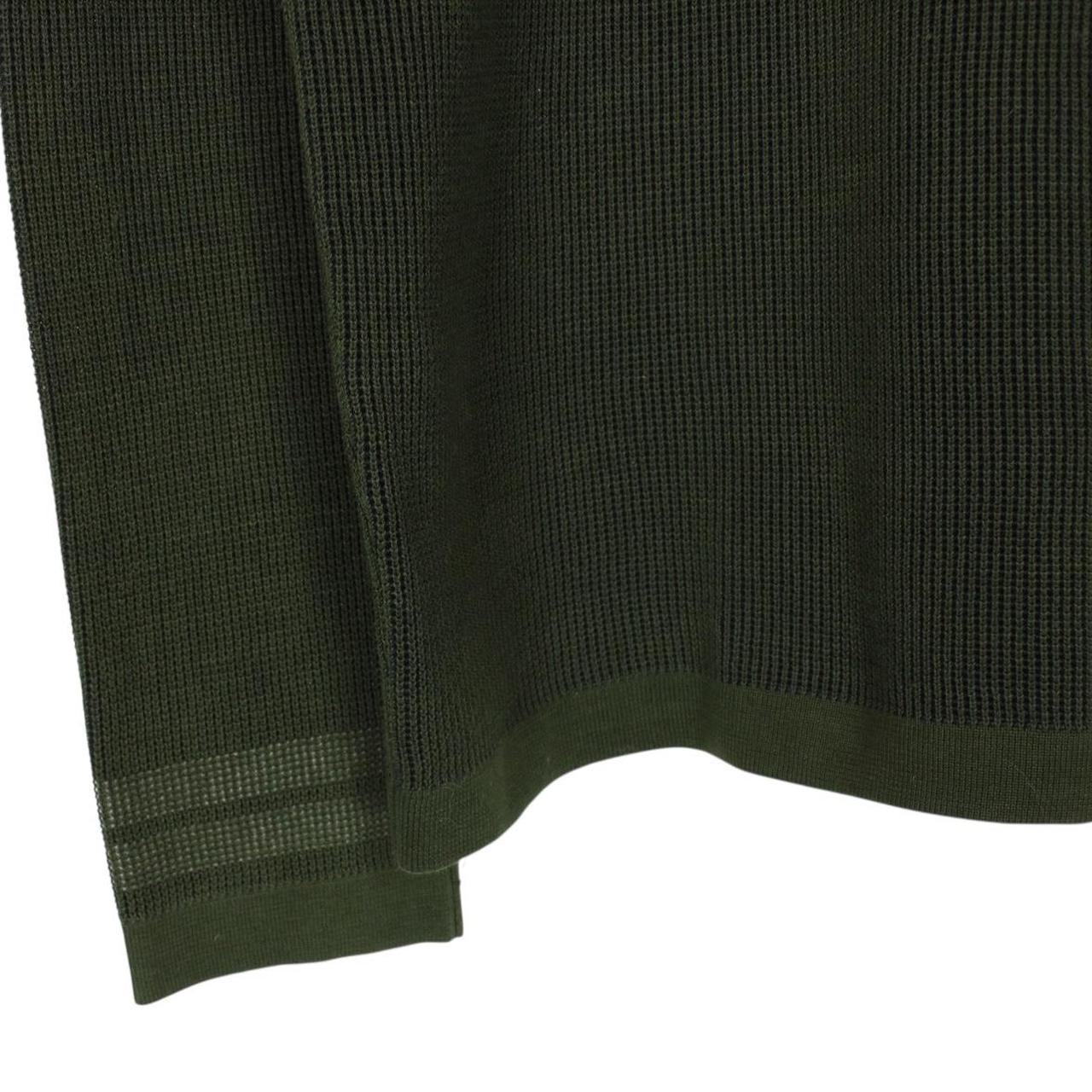 Stone Island SS 2018 Green and Navy Cotton Knit Reversible Jumper