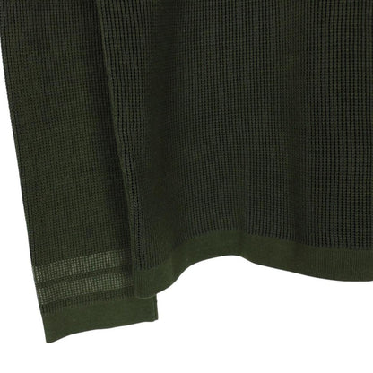 Stone Island SS 2018 Green and Navy Cotton Knit Reversible Jumper