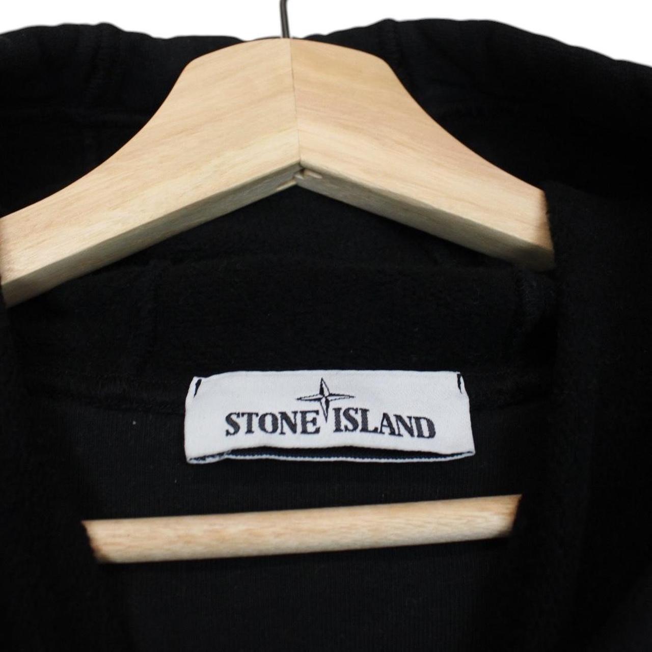 Stone Island AW 2021 Black Cotton Hoodie Jumper