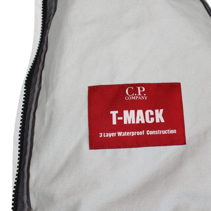 CP Company White T-Mack Full Zip Waterproof Lens Jacket