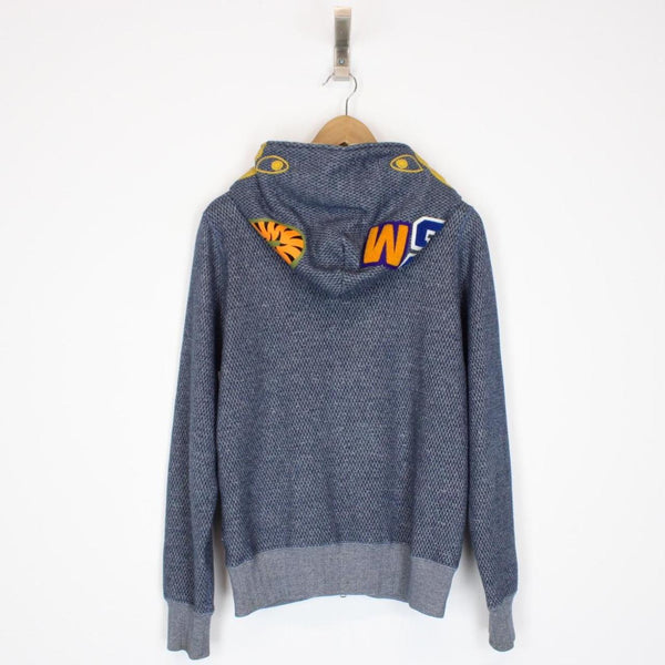 Bape Blue Full Zip WGM Shark Hoodie Jumper