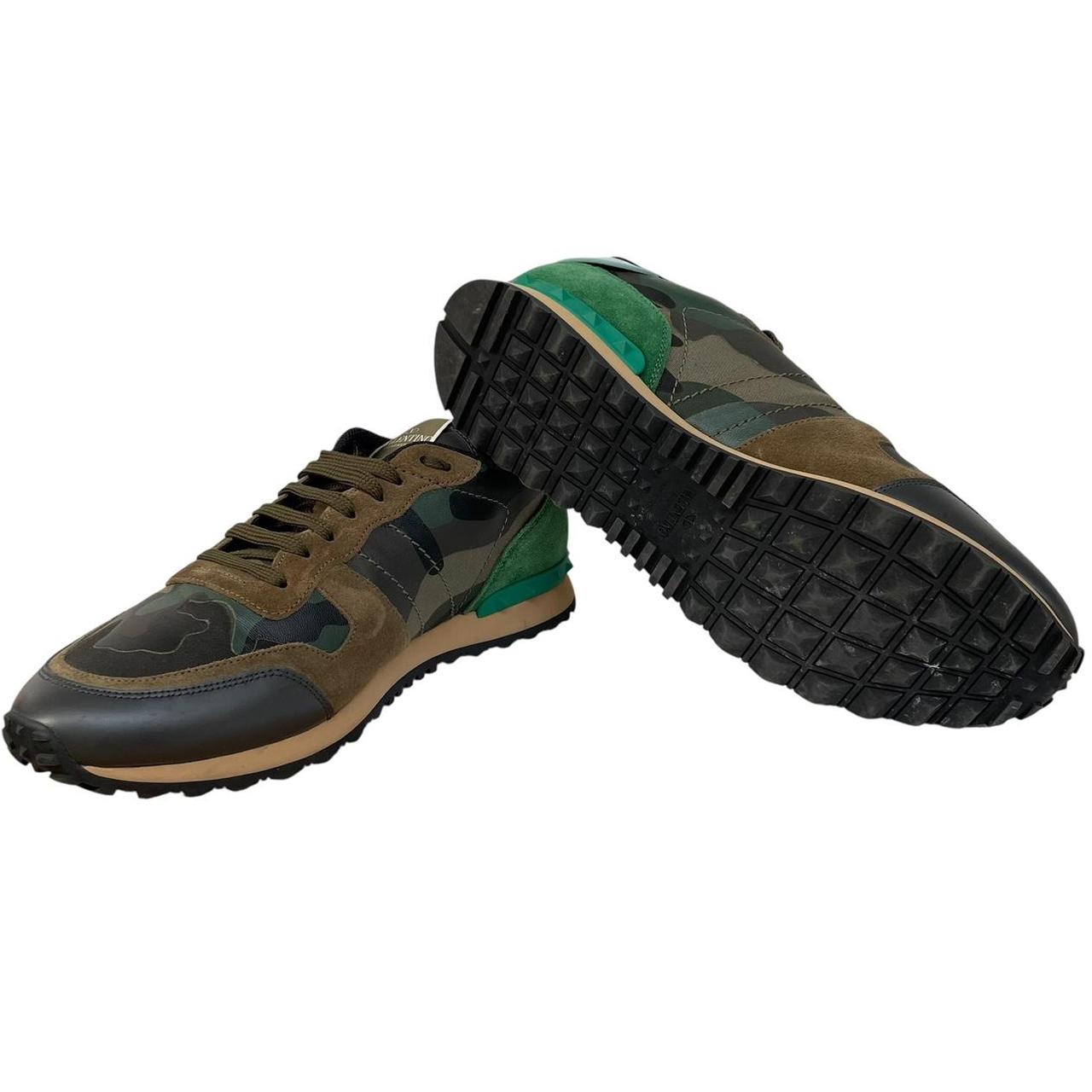 Valentino Garavani Rockrunner Green Camouflage Trainers