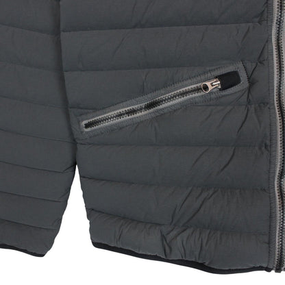 Stone Island AW 2019 Grey Loom Woven Chambers Stretch Nylon TC Down Jacket