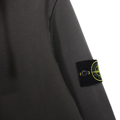 Stone Island Lead Grey Cotton Hoodie Jumper