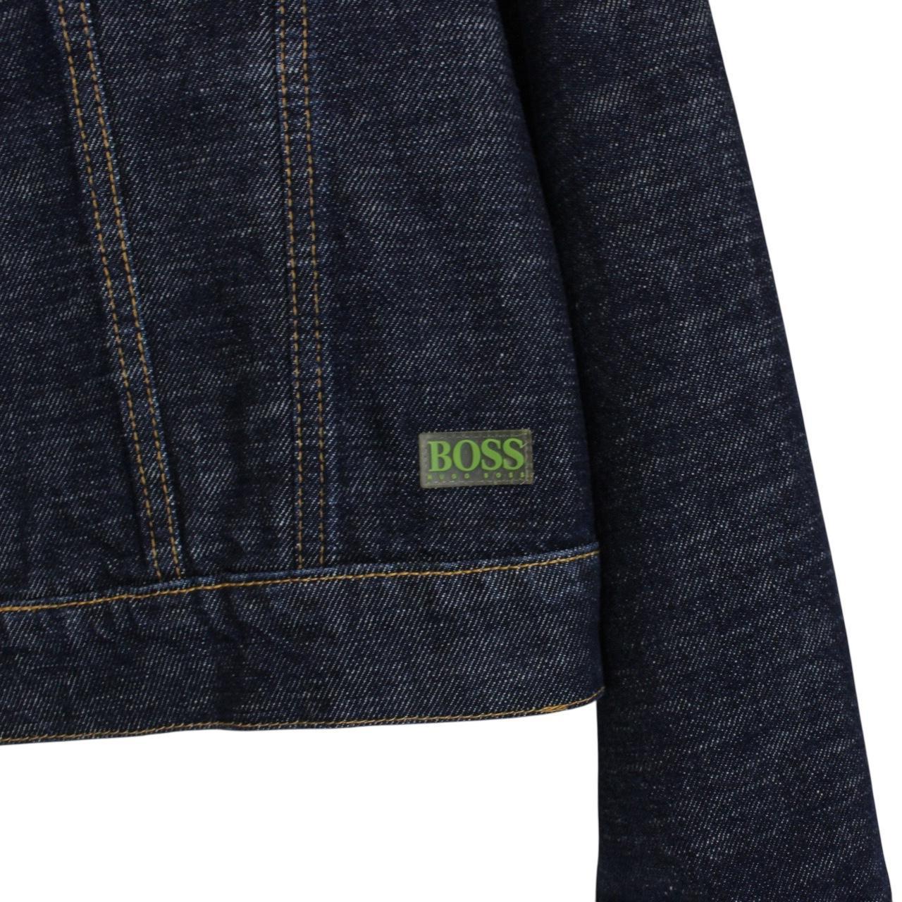 Hugo Boss Navy Blue Button Up Denim Jacket