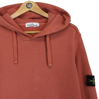 Stone Island AW 2019 Orange Cotton Hoodie Jumper