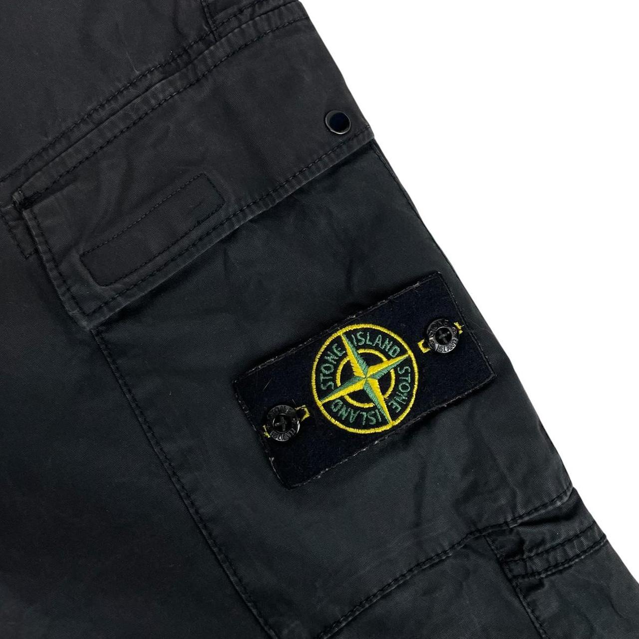 Stone Island SS 2022 Black RE-T Fit Cargo Trousers