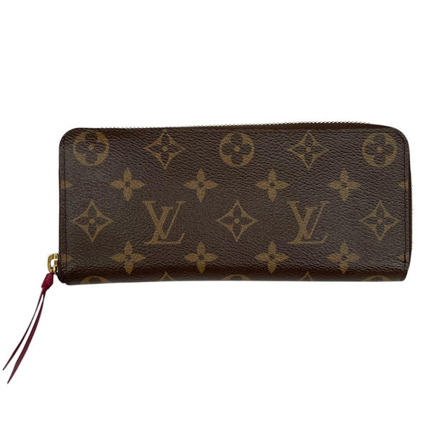 Louis Vuitton Brown Monogram Canvas Coated Leather Clemence Wallet