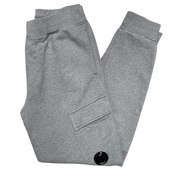 CP Company Grey Goggle Lens Cotton Tracksuit Bottoms / Joggers
