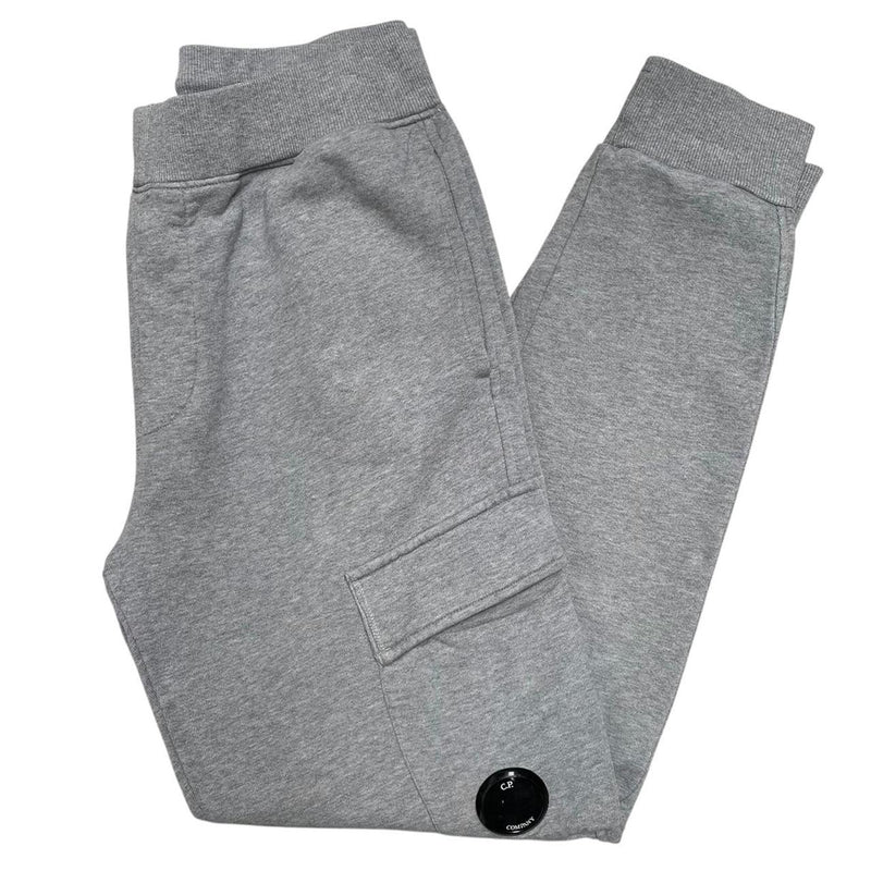 CP Company Grey Goggle Lens Cotton Tracksuit Bottoms / Joggers