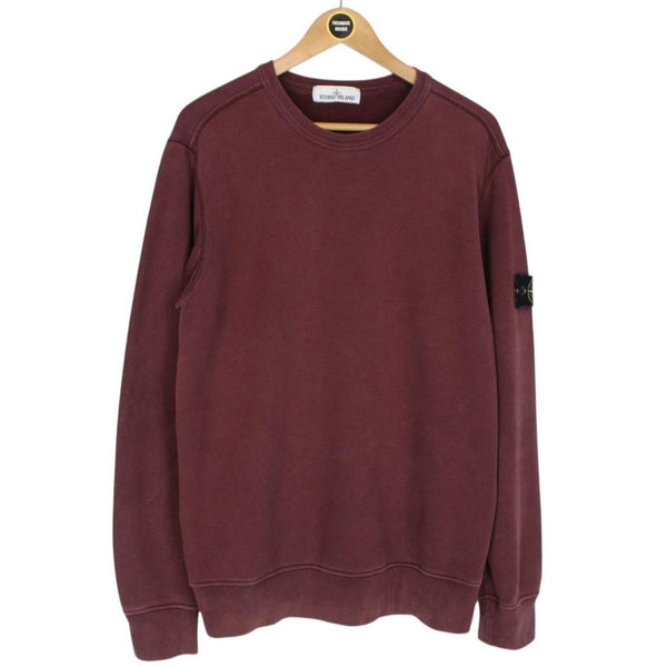 Stone Island AW 2017 Burgundy Cotton Sweatshirt Jumper