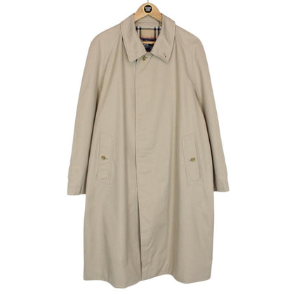 Vintage 90s Burberry Beige Single Breasted Trench Coat
