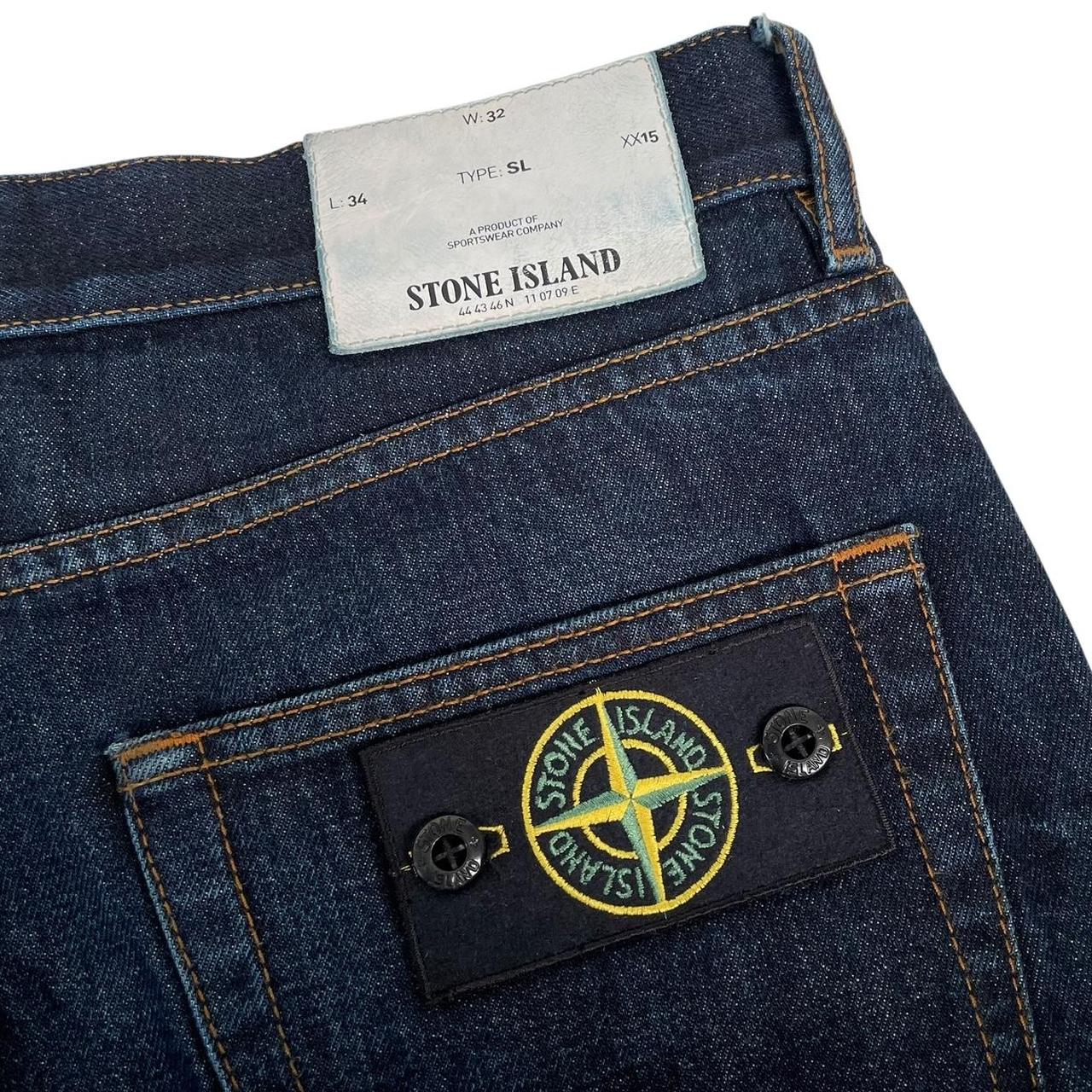 Stone Island AW 2018 Navy Blue Slim Fit Denim Jeans