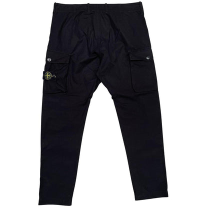 Stone Island AW 2019 Black RE-T Fit Ripstop Cargo Trousers
