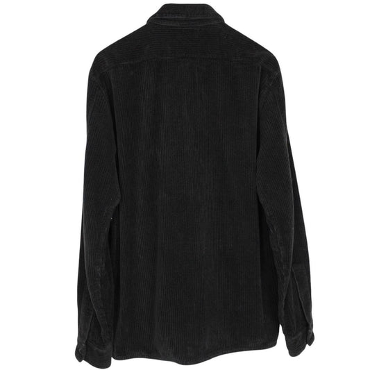 Stone Island AW 2020 Black Long Sleeve Jumbo Corduroy Shirt