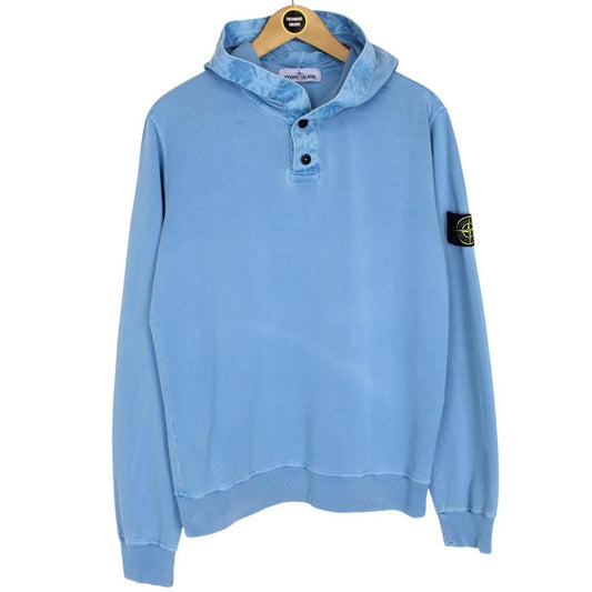 Stone Island SS 2013 Blue Cotton Hoodie Jumper