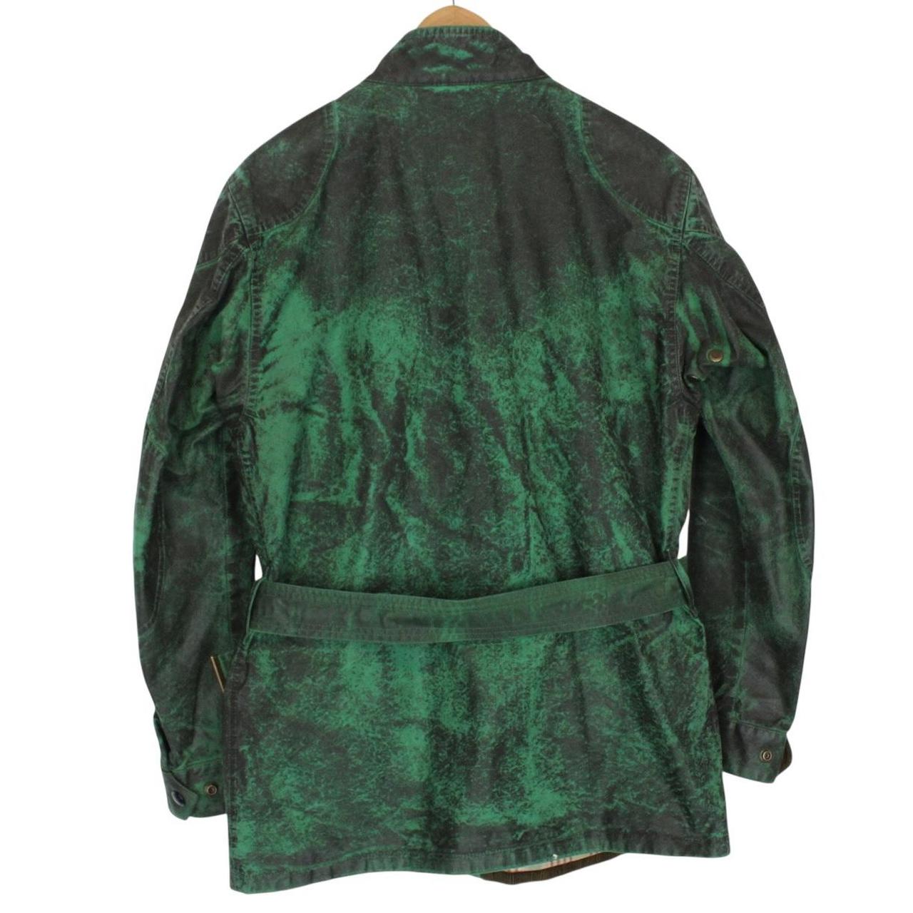 Belstaff Sammy Miller Trialmaster Green Belted Cotton Wax Jacket