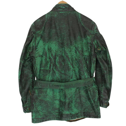 Belstaff Sammy Miller Trialmaster Green Belted Cotton Wax Jacket
