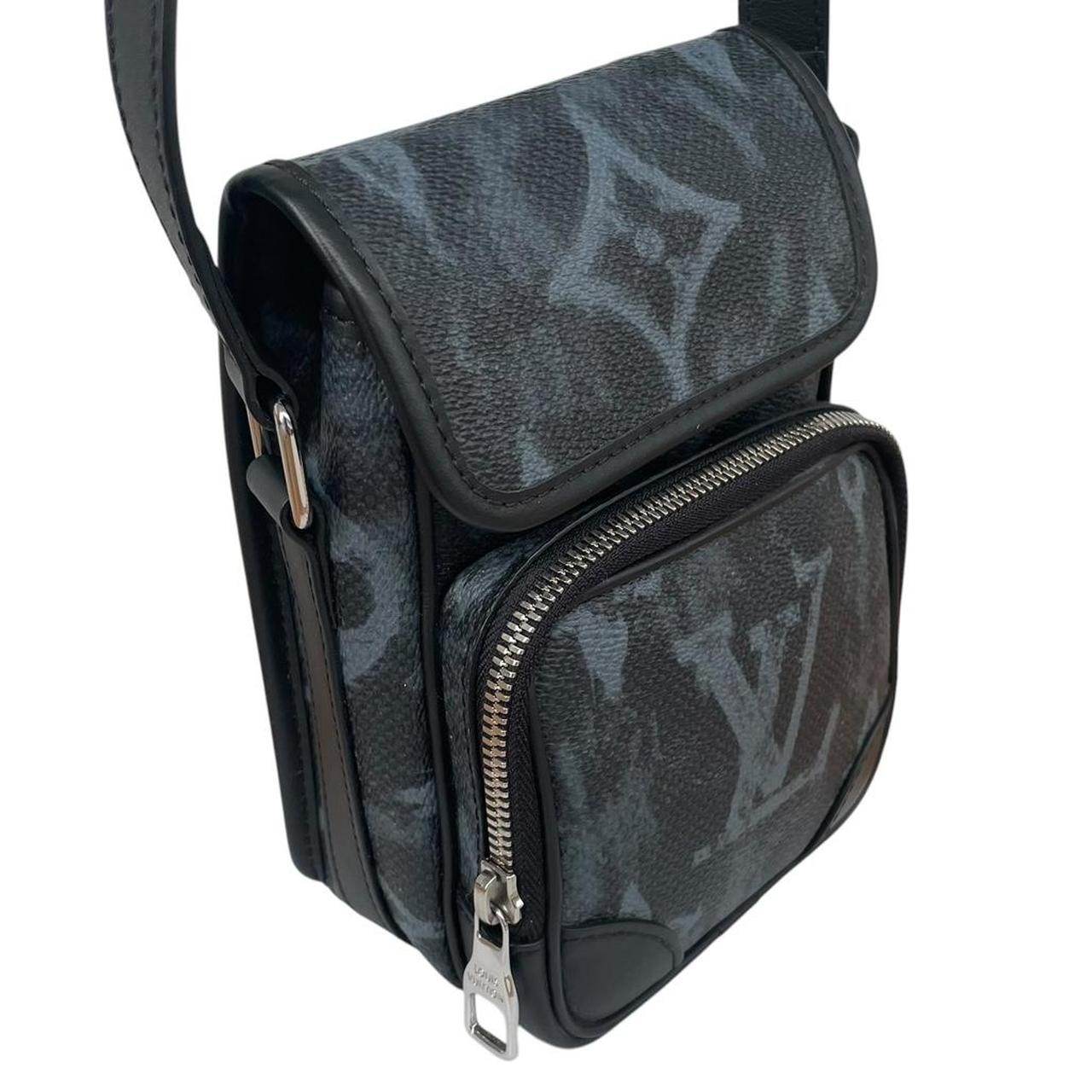 Louis Vuitton LV Monogram Black Canvas Pastel Nano Amazon Messenger Bag