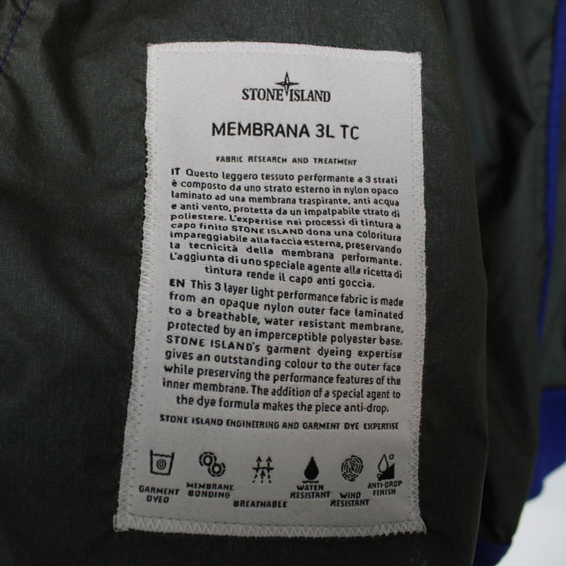 Stone Island SS 2016 Blue Membrana 3L TC Jacket
