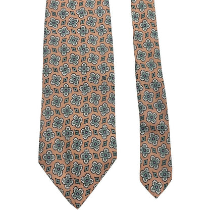 Polo Ralph Lauren multicoloured floral print silk tie with vibrant patterns and smooth texture.