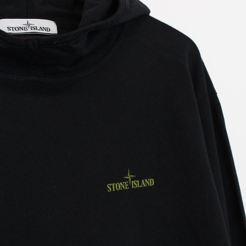 Stone Island AW 2016 Black Lightweight Cotton Hoodie Jumper