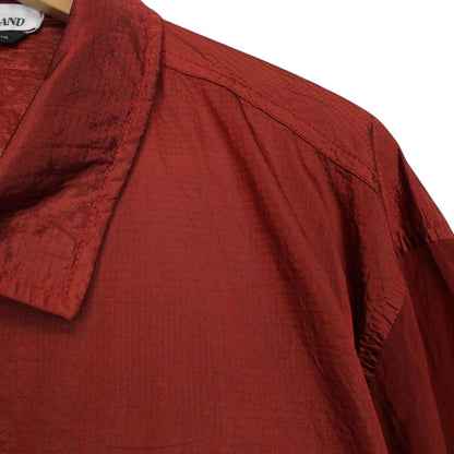 Stone Island SS 2019 Burnt Orange Nylon Metal Ripstop Overshirt Jacket