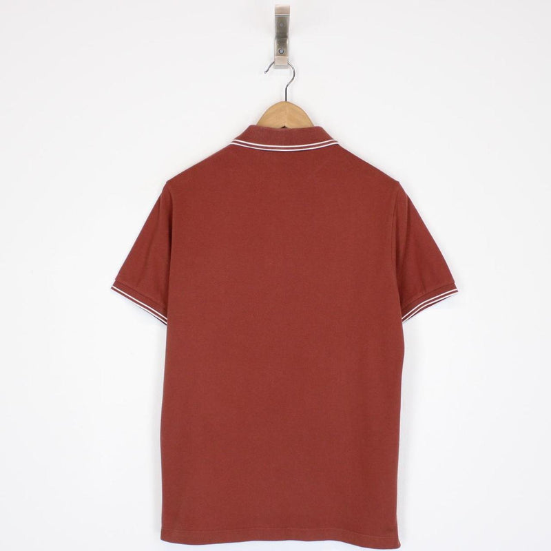 Stone Island AW 2021 Brown Short Sleeve Compass Polo Shirt